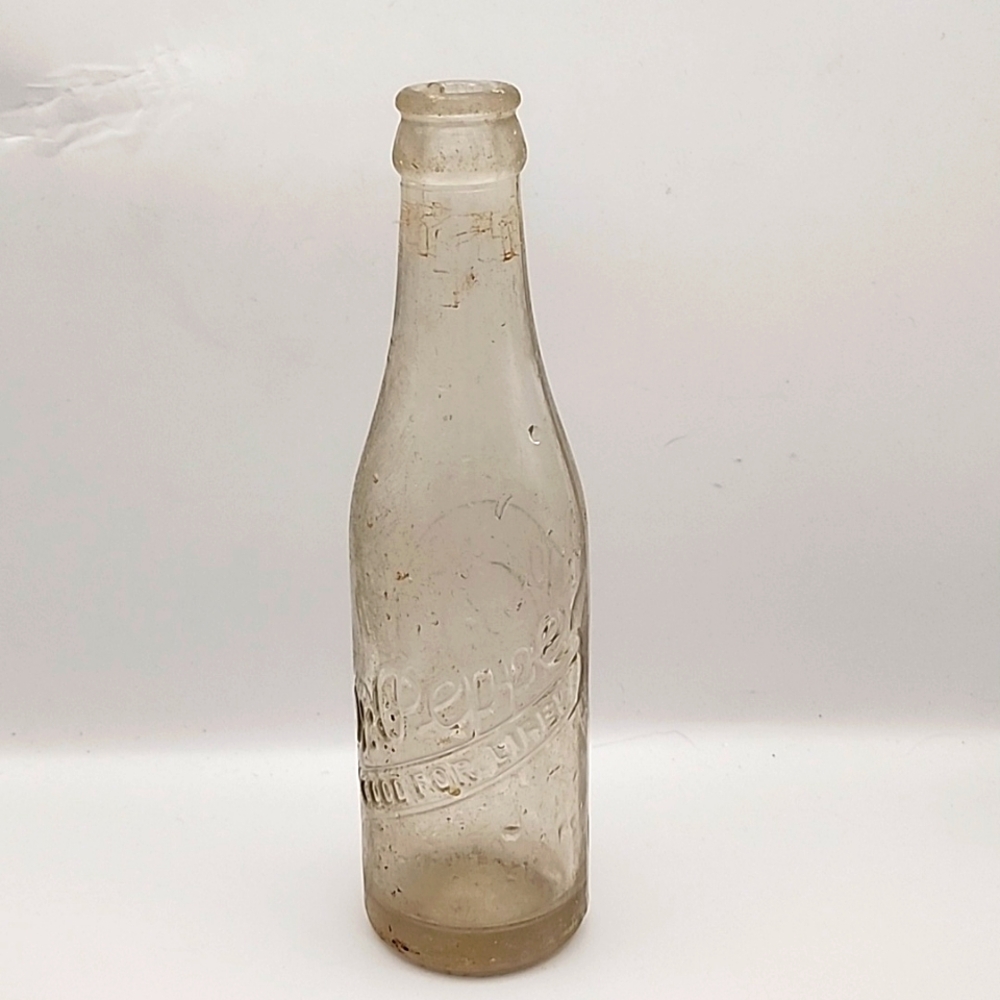 Vintage Dr Pepper "Good for You" w/ Clock Pop Bottle